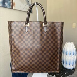 Louis Vuitton Venice Sac Plat Tote Bag Damier Ebene Handbag
